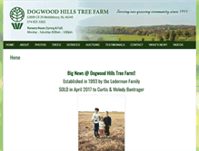 Tablet Screenshot of dogwoodhillstreefarm.com